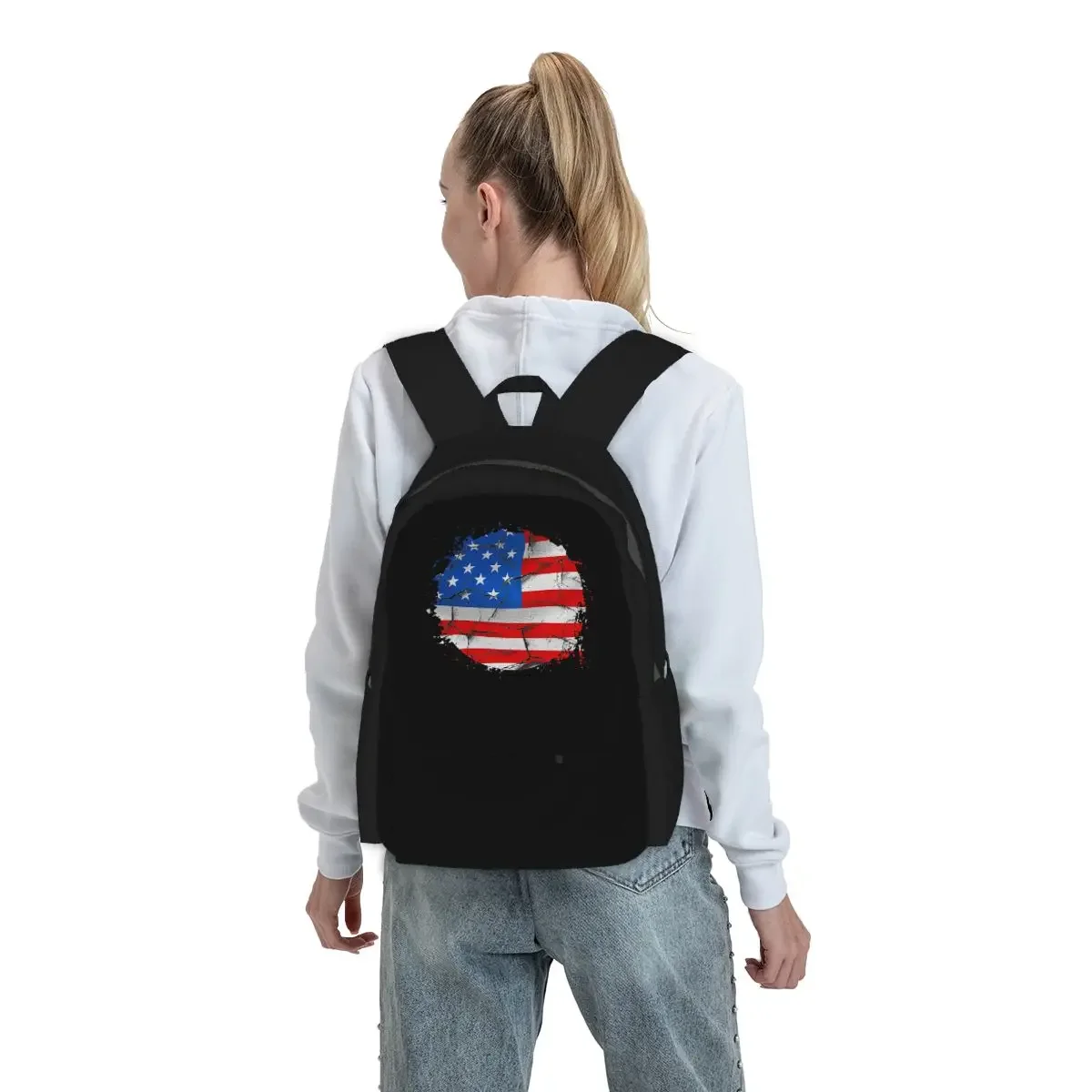 Women Bags Usa - Plecak z flagą USA, amerykański, dla