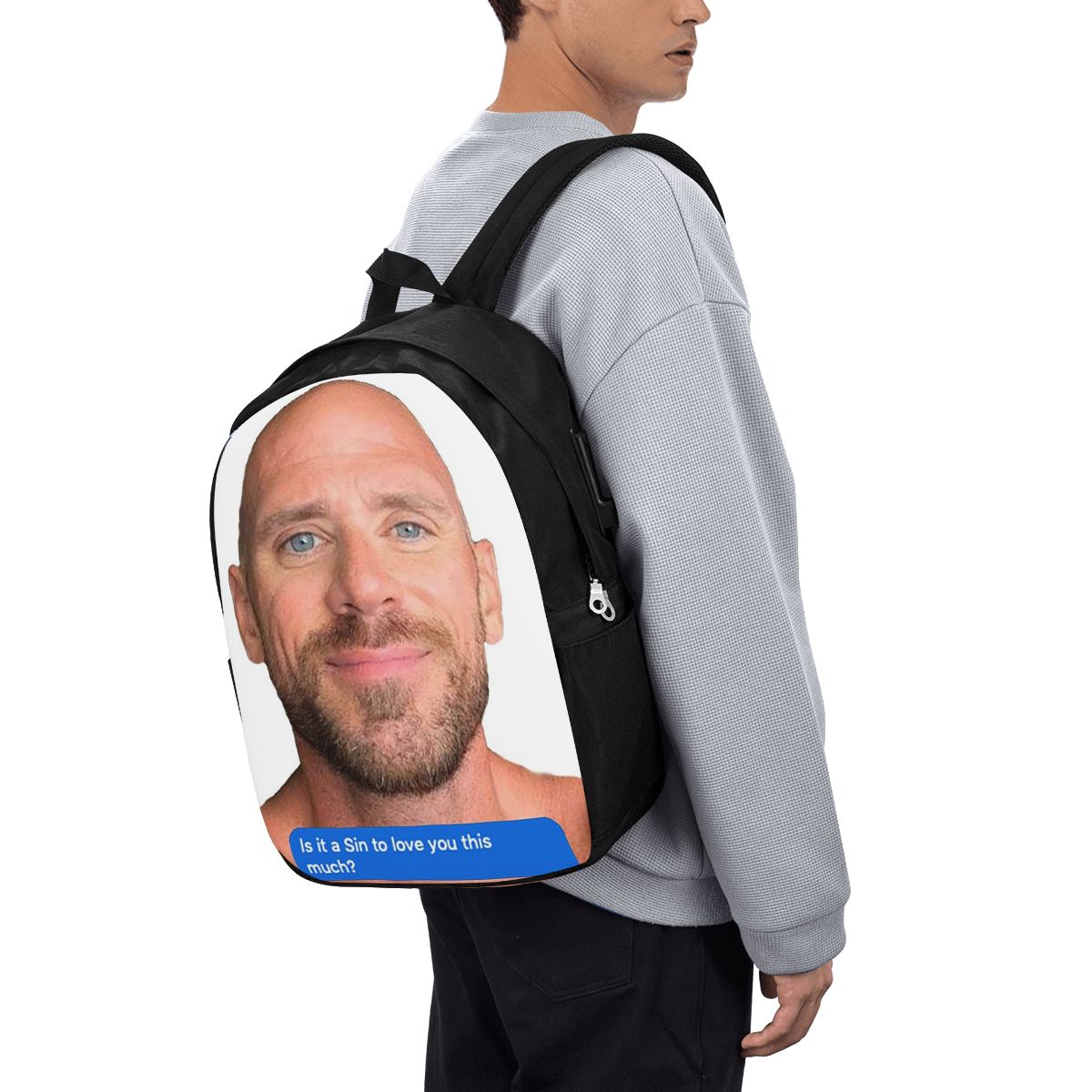 Women Bags For Women - Plecak Johnny Sins z motywem flirtującego