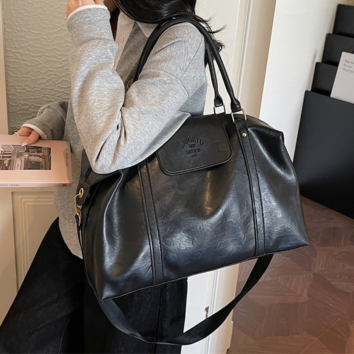 Women Bags For Airport - Torba crossbody w stylu retro z