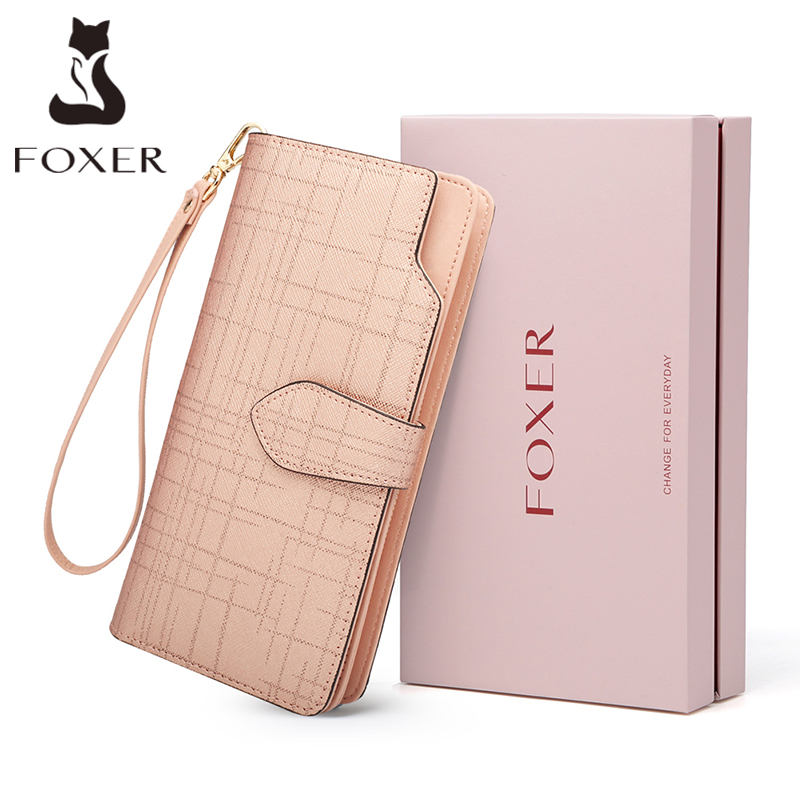 Women Bags Ck - FOXER kobiety portfele ze skóry bydlęcej