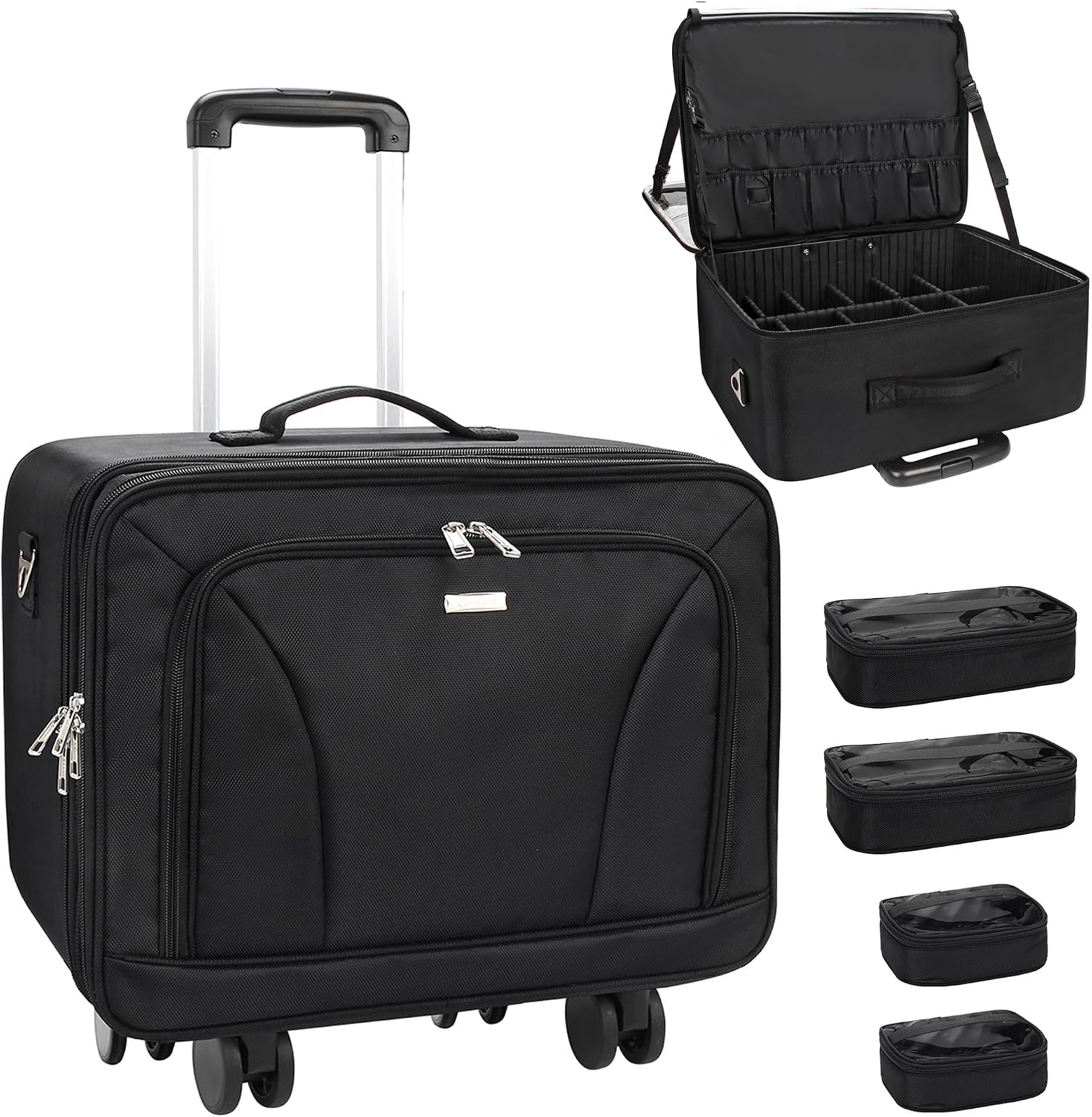 Women Bags For Women - Bardzo Duży Kosmetyczny Kufer Podróżny na