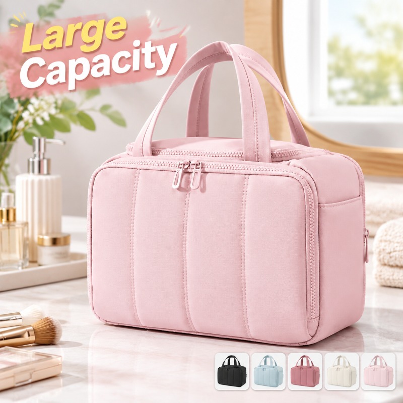 Women Bags Amazon - Duża, pojemna kosmetyczka podróżna dla kobiet,