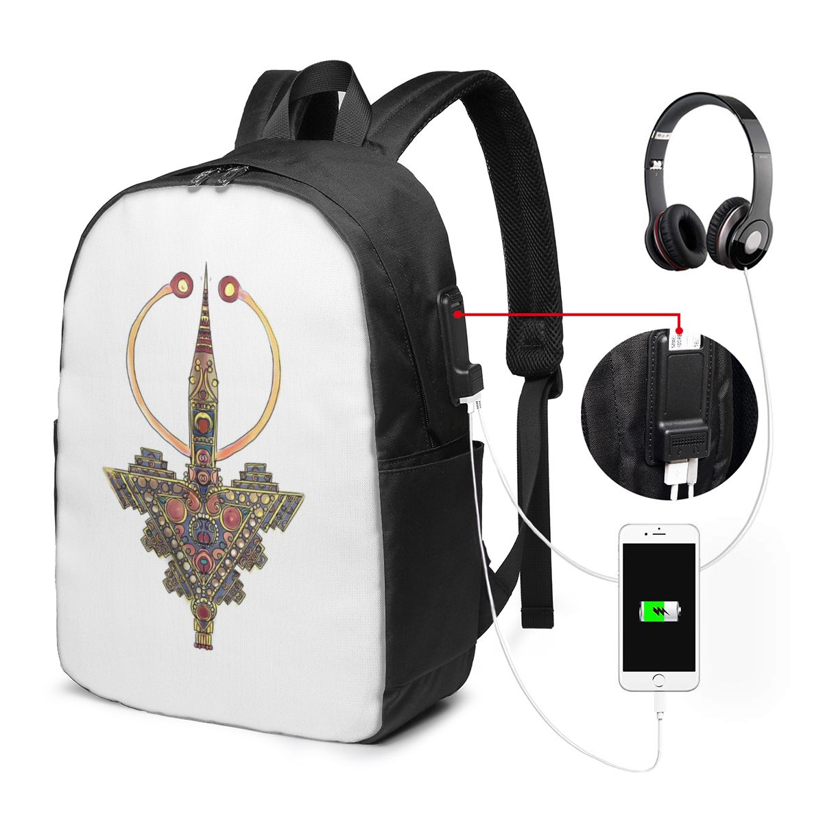 Women Bags For Women - Biżuteria Kabyle Amazigh Maroko Plecak Podróżny