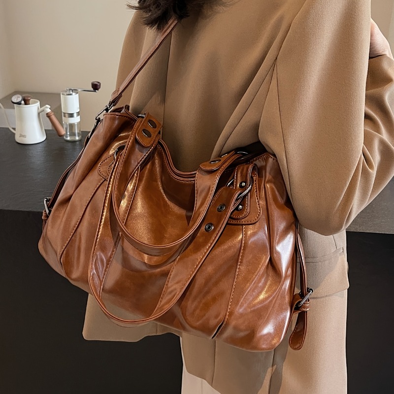 Skórzana torebka vintage o duż – Women Bags For Airport recenzja i cena