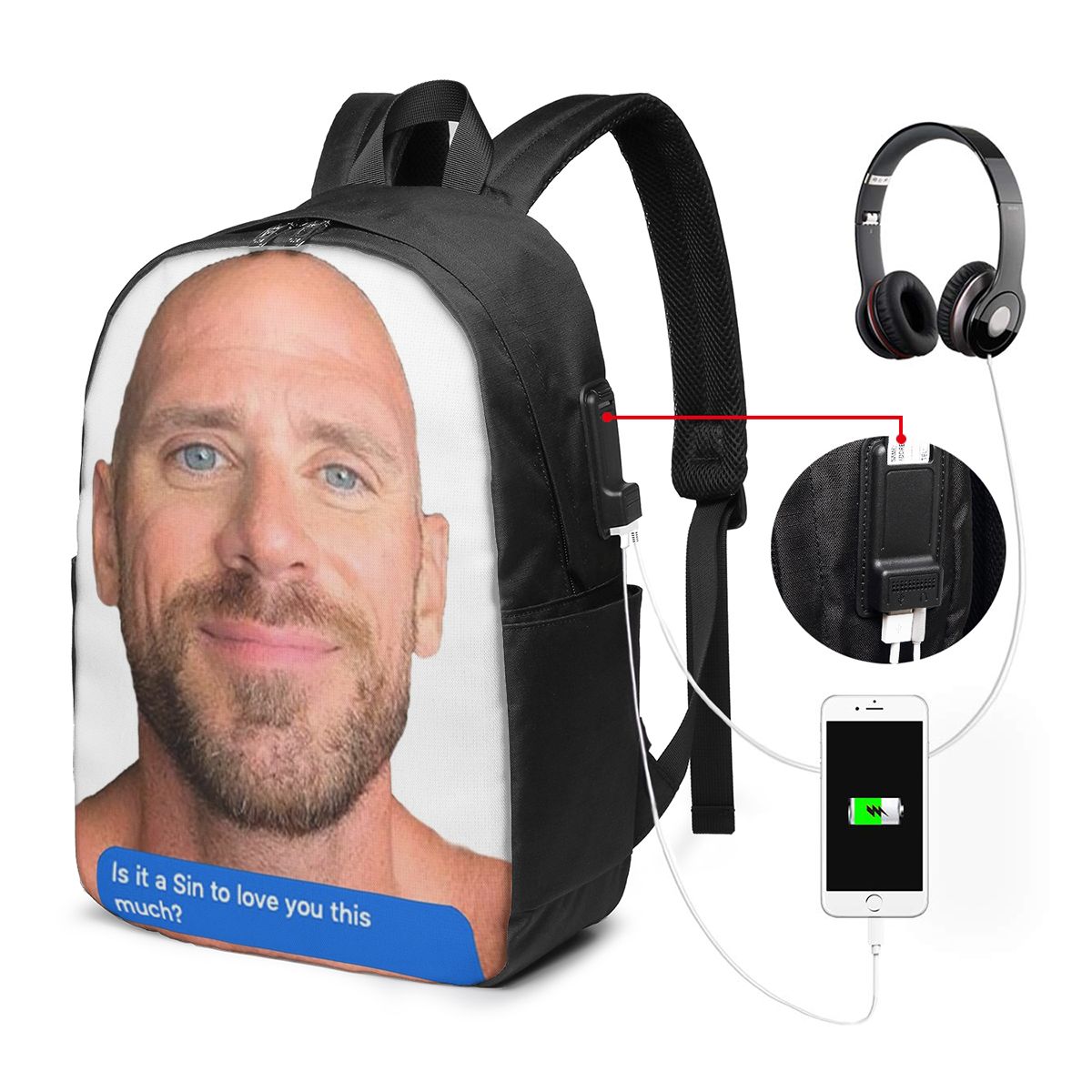 Plecak Johnny Sins z motywem f – Women Bags For Women recenzja i cena