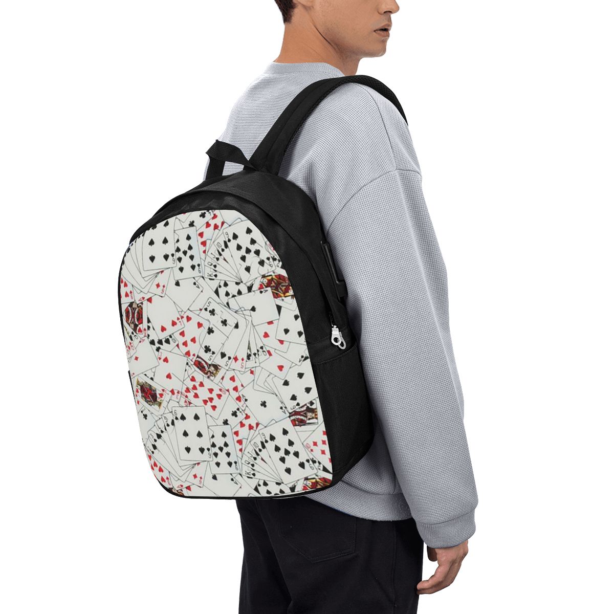 Plecak z nadrukiem kart do pok – Women Bags For Women recenzja i cena