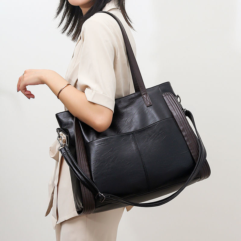 Nowe Duże Czarne Torby na Rami – Women Bags For Airport recenzja i cena