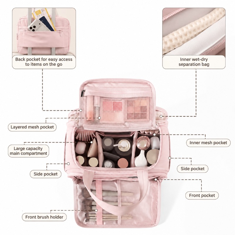 Duża, pojemna kosmetyczka podr – Women Bags Amazon recenzja i cena
