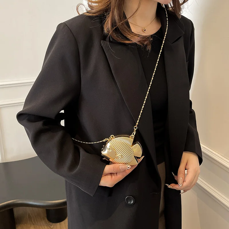 Cute Little Fish Shape Metal M – Women Bags Max recenzja i cena