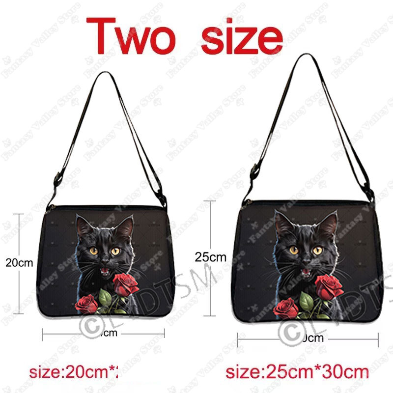 Torba na ramię z nadrukiem kot – Women Bags Rack recenzja i cena