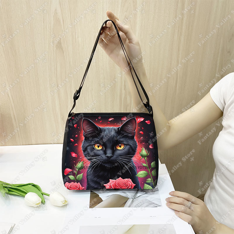 Torba na ramię z nadrukiem kot – Women Bags Rack recenzja i cena