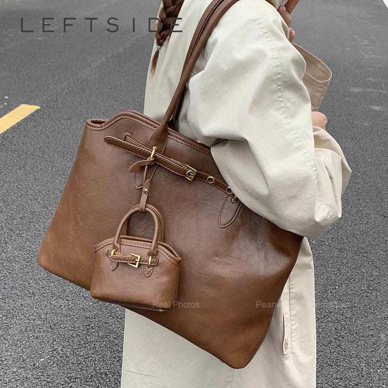 LEFTSIDE Duża torebka damska z – Women Bags For Airport recenzja i cena
